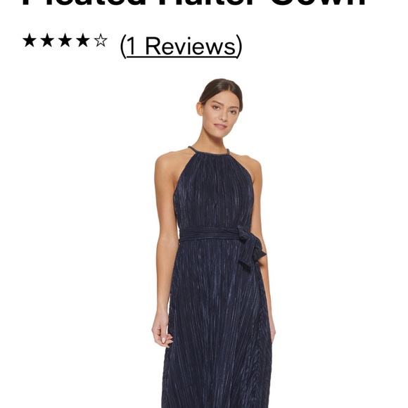 Mother of the bride / groom. DKNY gown. Beautiful navy blue. - Picture 7 of 12